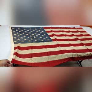 VINTAGE USA FLAG COTTON PIONEER PERFECT FOR FRAMING EPIC CONDITION CONSIDERING